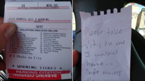 Would Be Drunk Driver Leaves Windshield Note Asking For Pity